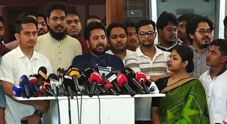 অভ্যুত্থানের ইতিহাসকে দলীয়করণ না করার আহ্বান নাহিদ ইসলামের